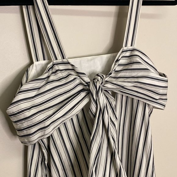 THEORY White with Black Stripes Dress - Picture 4 of 8